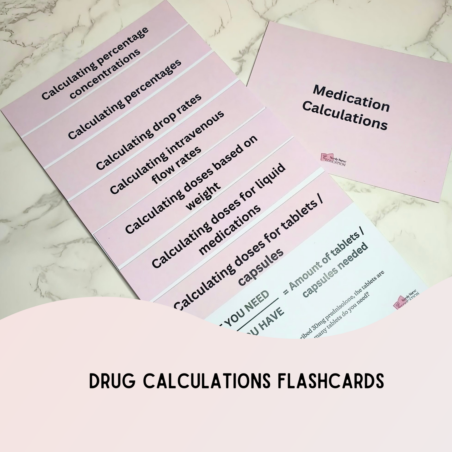 Medication calculation flashcards