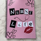 A4 Nurse life lined notebook
