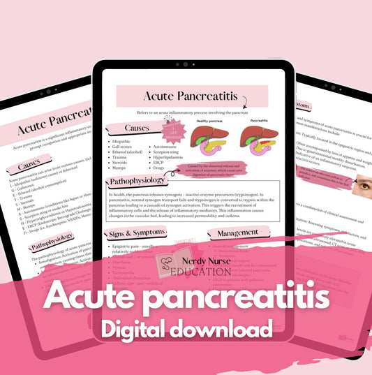 Acute pancreatitis study notes