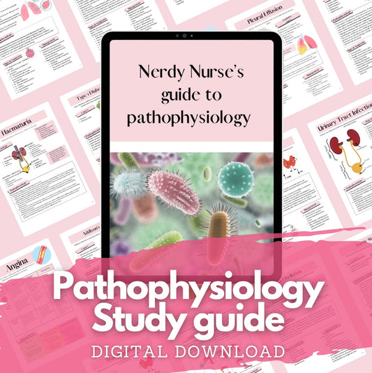 Pathophysiology study guide - Digital File