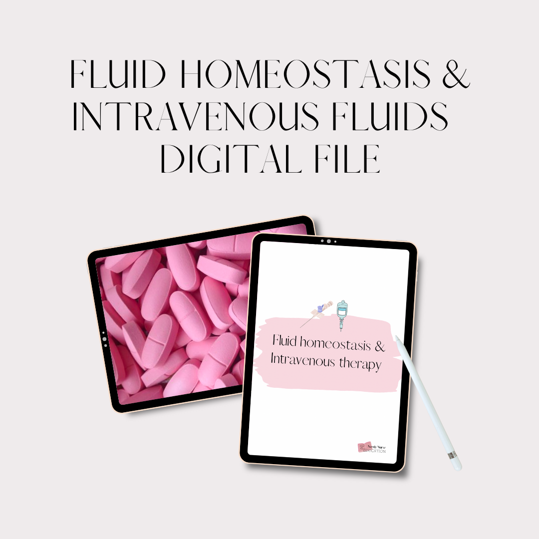 Fluid homeostasis and IV therapy digital download